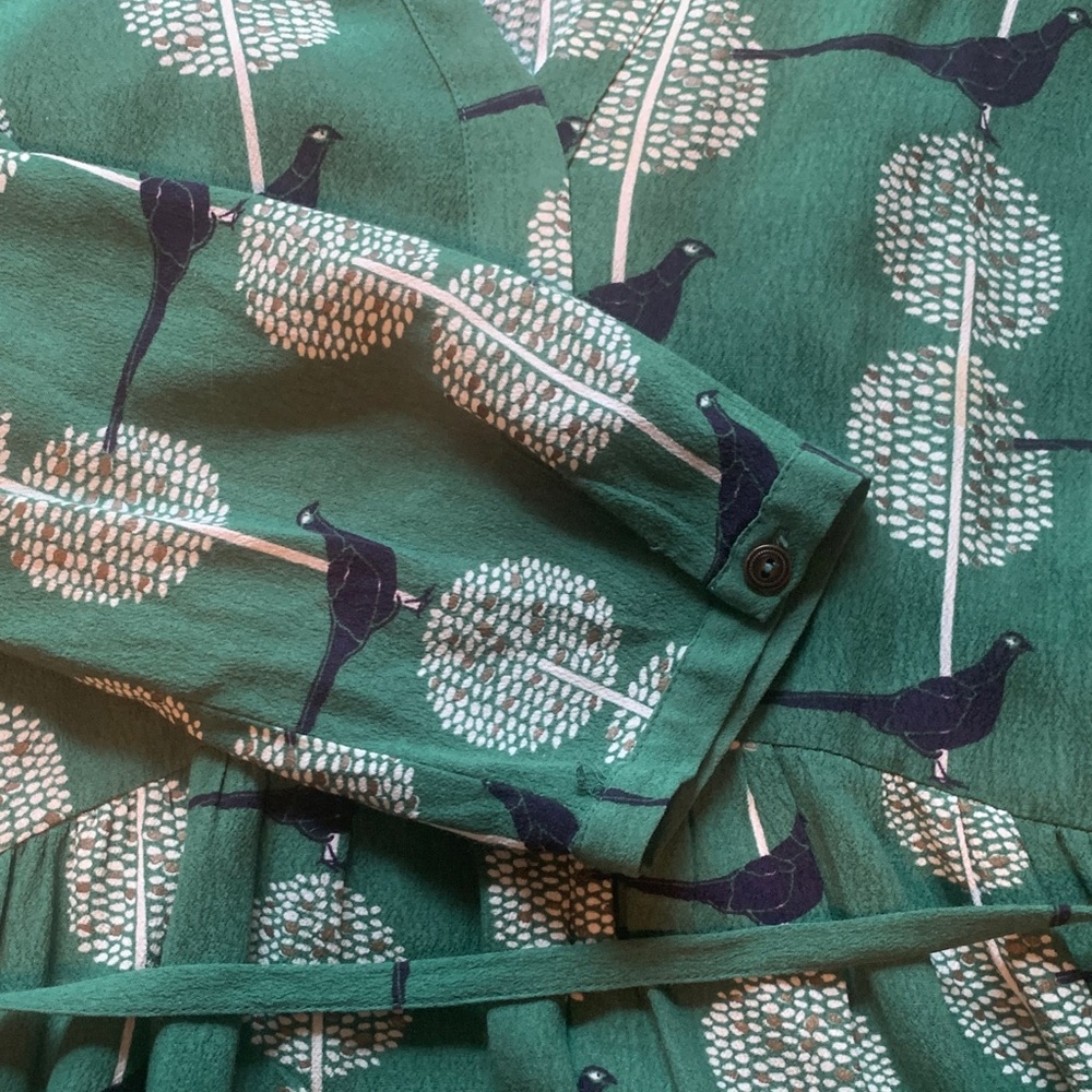 Anthropologie Maeve Green Dress